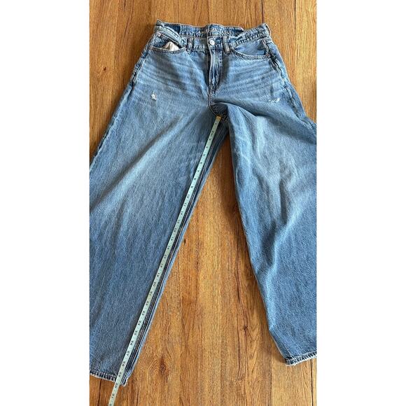 American Eagle Super High-Rise Ultra Wide Leg Jeans Size 2 Short - Picture 8 of 10
